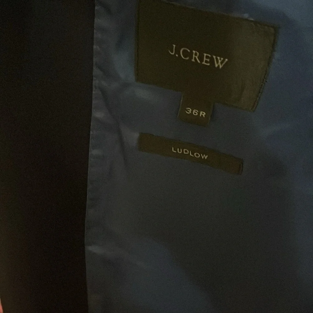 J.Crew Ludlow Suit Jacket 100% American Wool Blue 36R